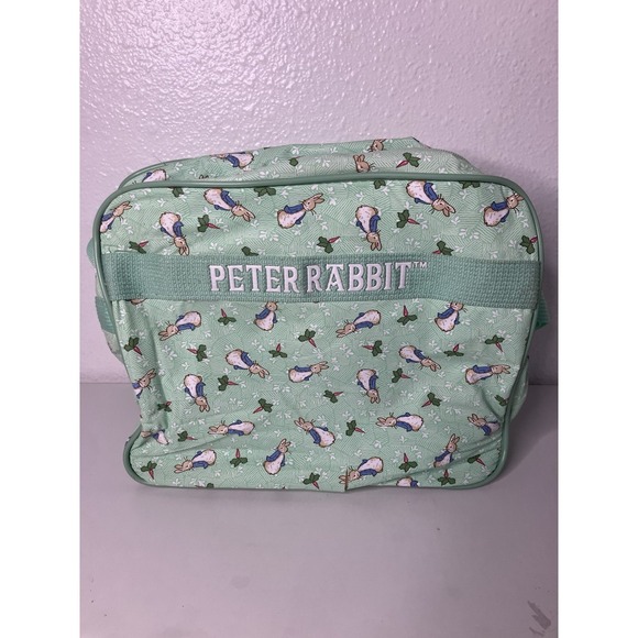 Enfamil Handbags - VTG Peter Rabbit Beatrix Potter Enfamil Diaper Bag Matching Small Bag Mint Green